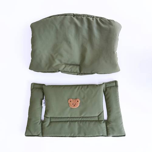 infant and toddler high chair seat cushion decorated with a cute little bear charm adorable and fun features a effect to provide comfortable care for during the product is lightweight and