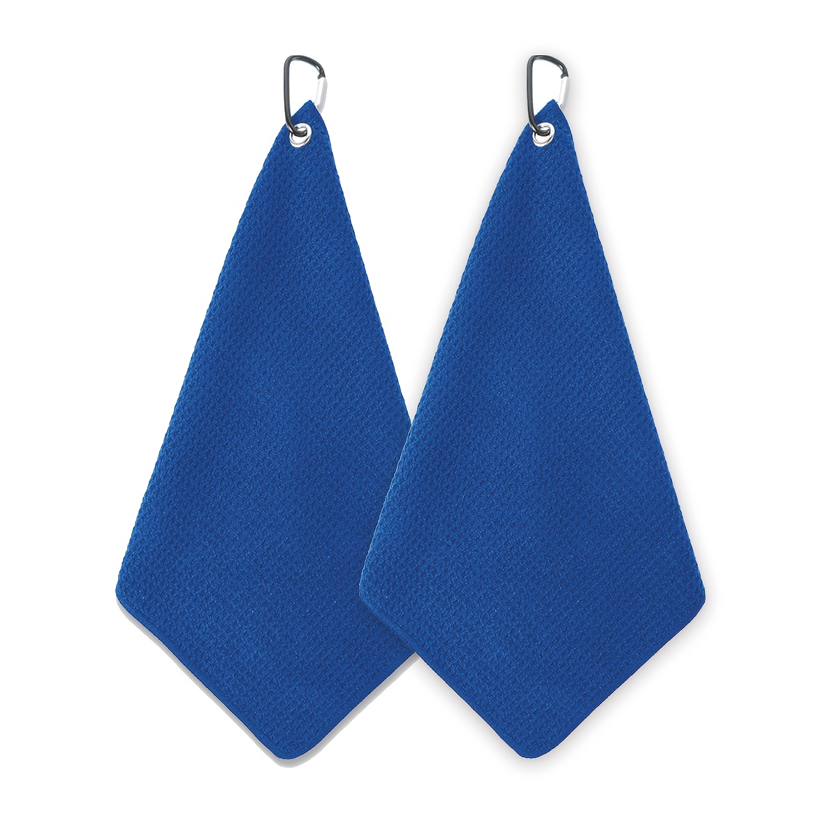 TEMU Set Of 2 Practical And Compact Golf Towels, From Premium Microfiber, Measuring 30x30cm/11.6*11.6in, Featuring A Waffle Design Ideal For Cleaning