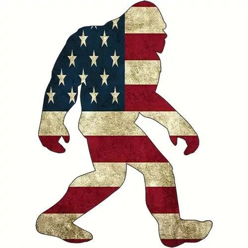 3pcs usa flag sasquatch sticker decal gift states flag stickers