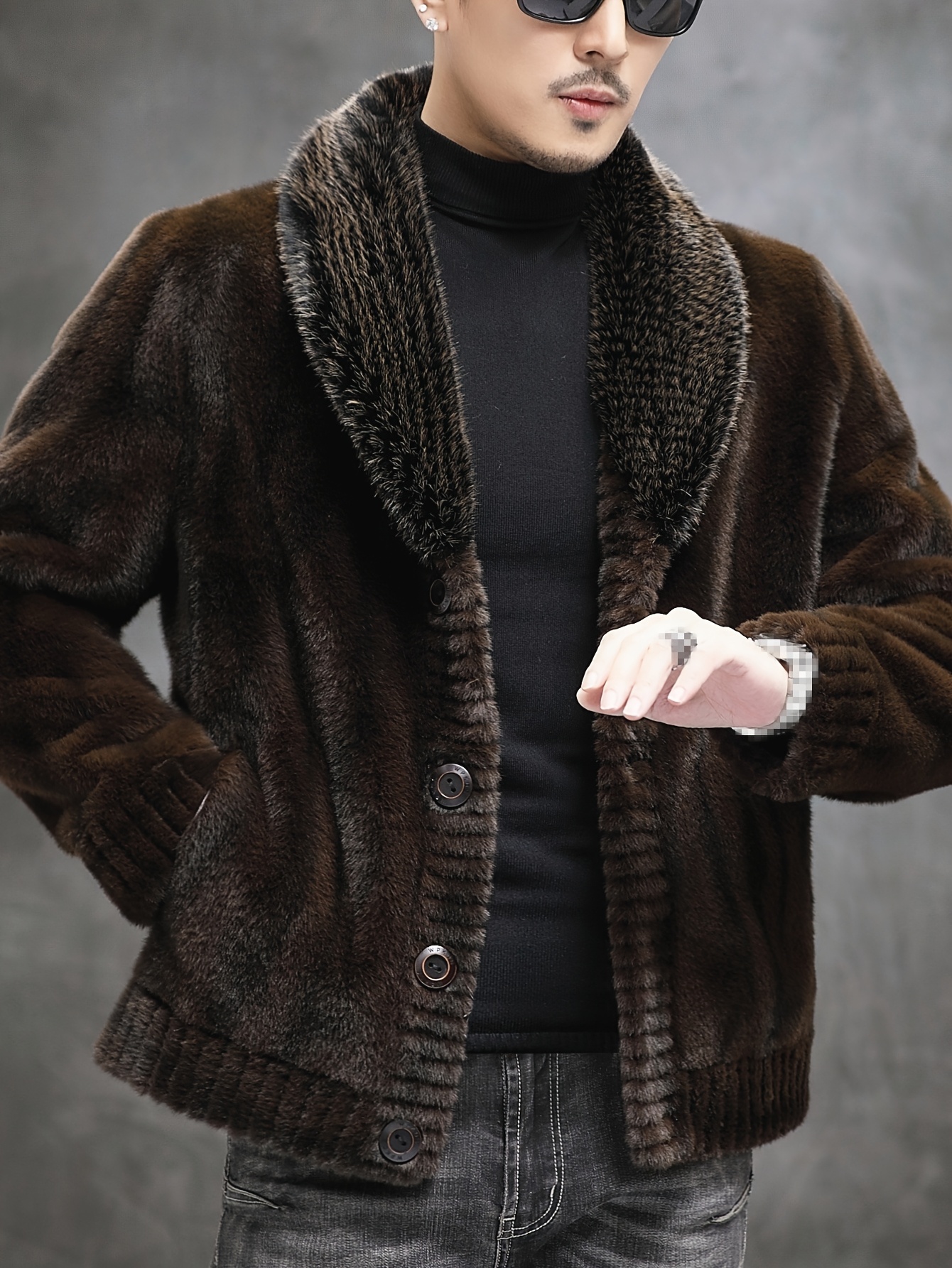 Lammfellmantel Herren Wildleder Mantel Mit Fell Herren Felljacke