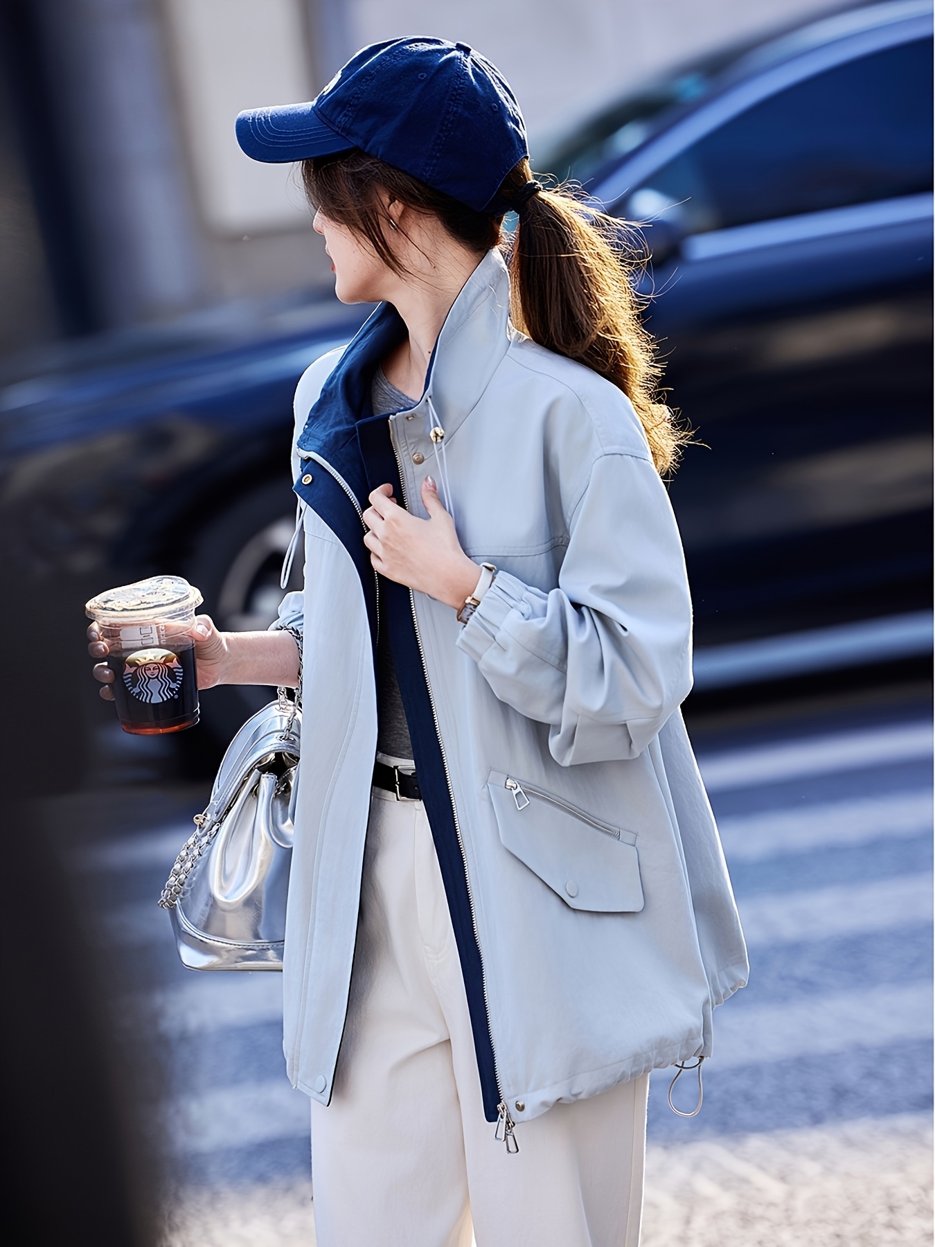 paradise womens long sleeve trench coat Temu Oman