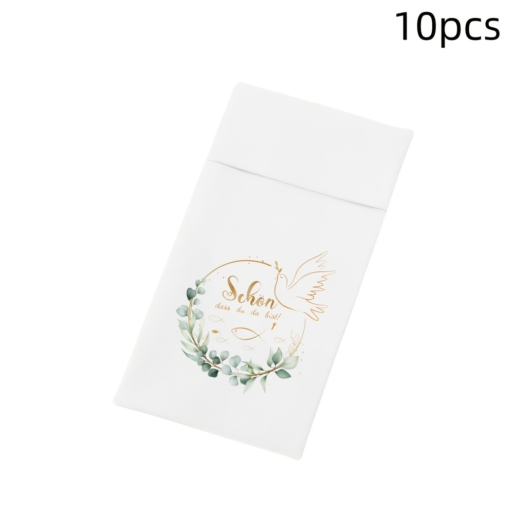 E-shop 10er-Set "Schön, dass Sie da sind" - Deutsche Servietten mit "Sehr , dass Sie da sind" - für Partys, Hochzeiten, Geburtstage, Abschlussfeiern,