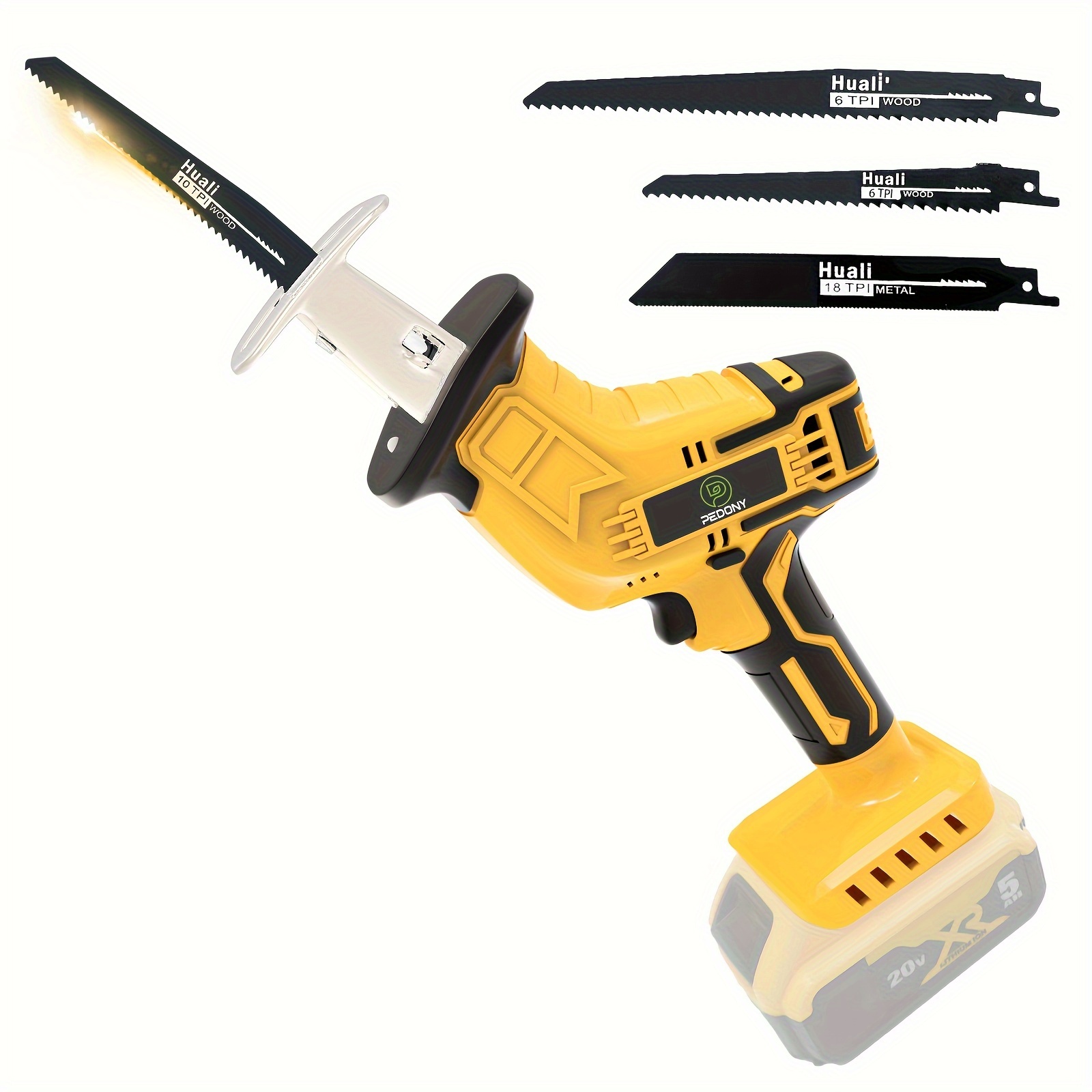 

Reciprocating Saw, Reciprocating Compatible Dewalt 20v , 4 Saw Blades & Led , Saw For Wood, Plastic And Metal ( , Batteries Not Inclueded)