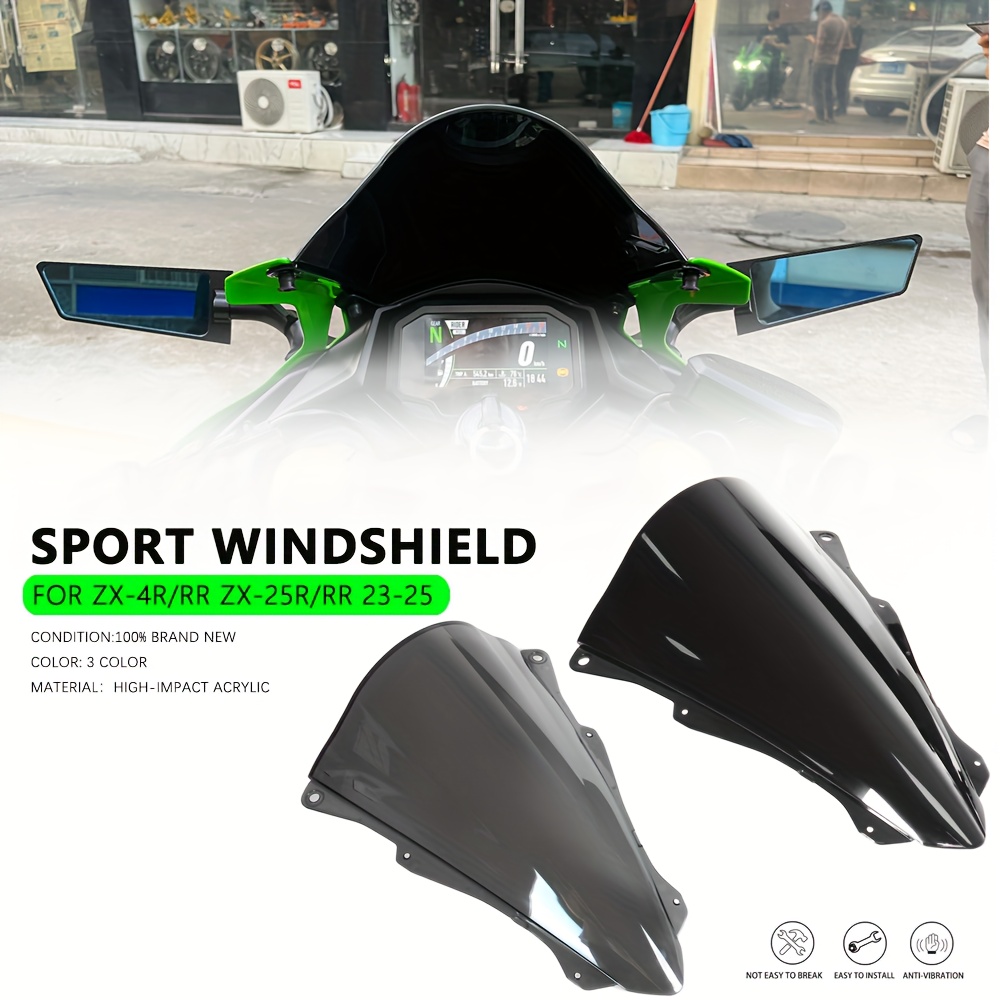 1pc zx4r zx25r front windshield perfect installation - Temu Mauritius