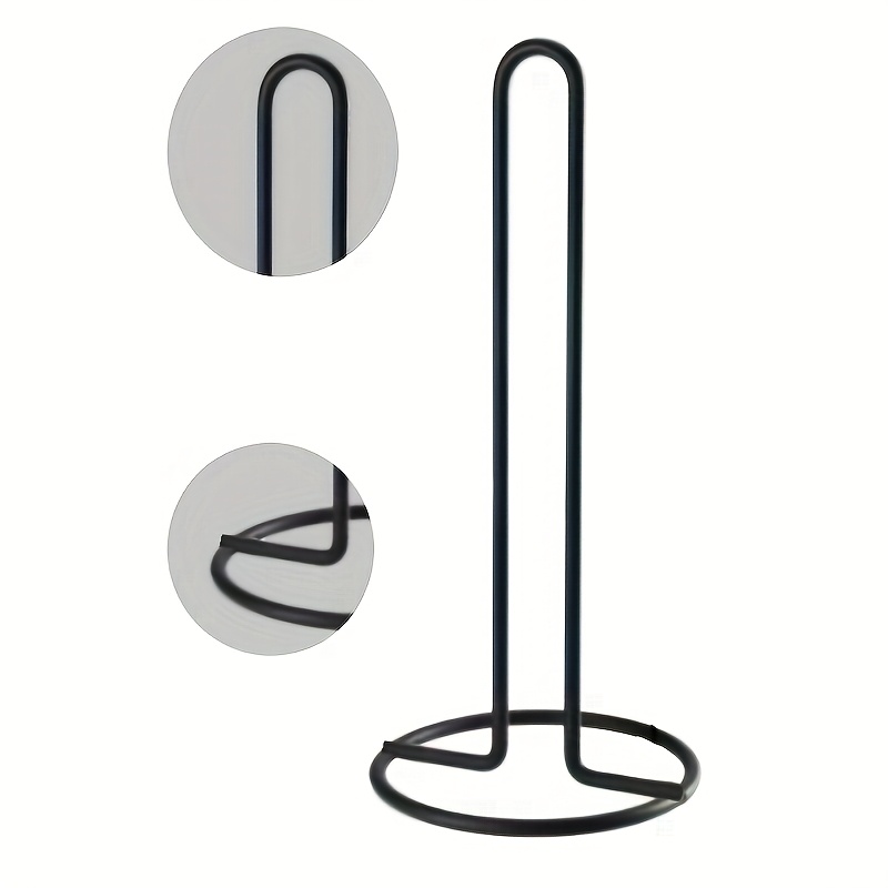 TEMU Porte-serviettes en fer forgé vertical, porte-serviettes créatif, porte-serviettes pour table de cuisine et salle à manger, porte-rouleau de