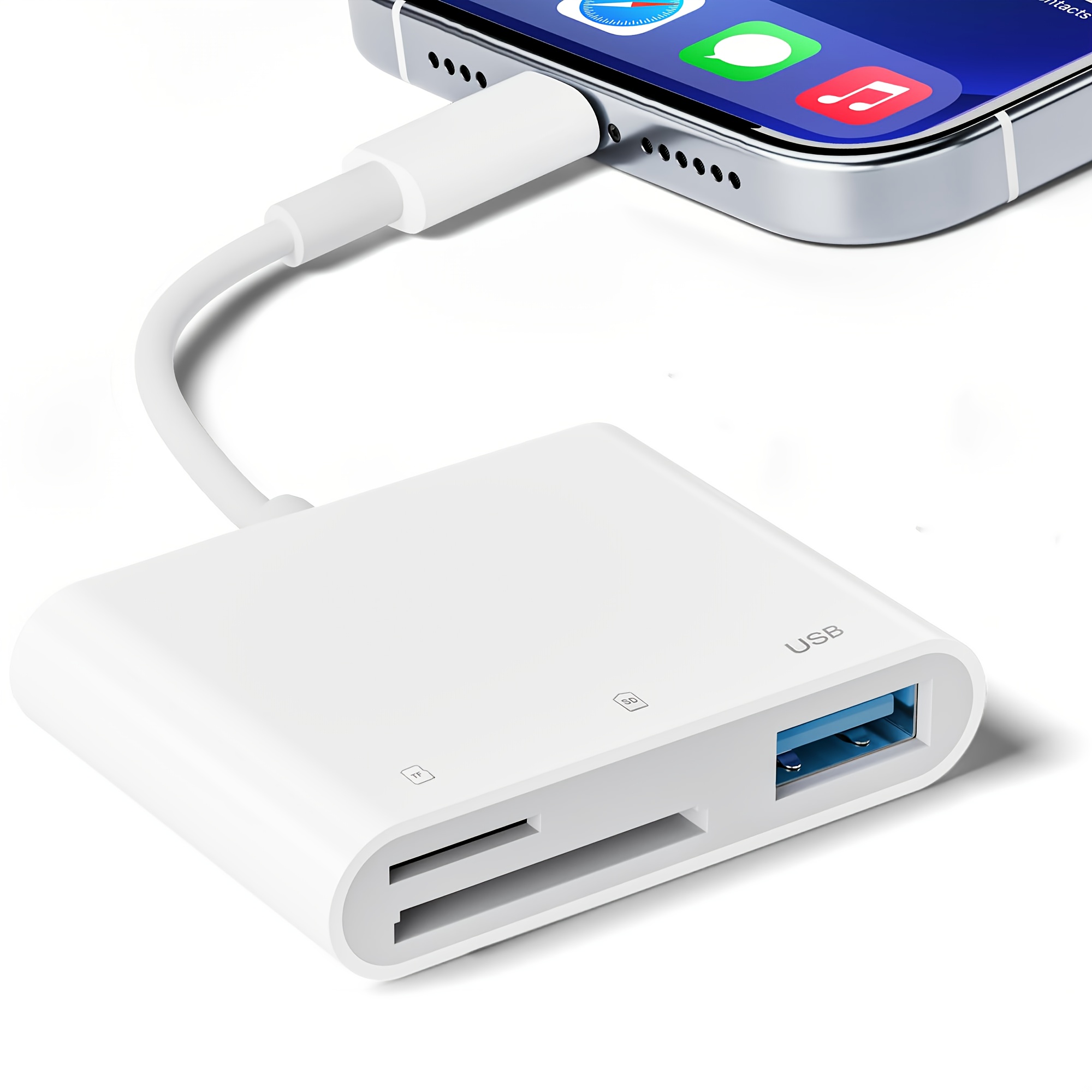 Lettore di schede SD, scheda di memoria triangolare con cappuccio magnetico per iPhone/iPad, adattatore per scheda di memoria USB C e USB A a Micro S | Leroy Merlin
