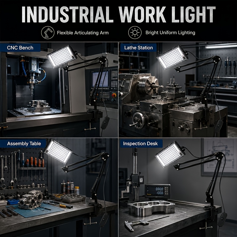 50/96 LED Spotlight with Clamp-Type Machine Tool Work Light