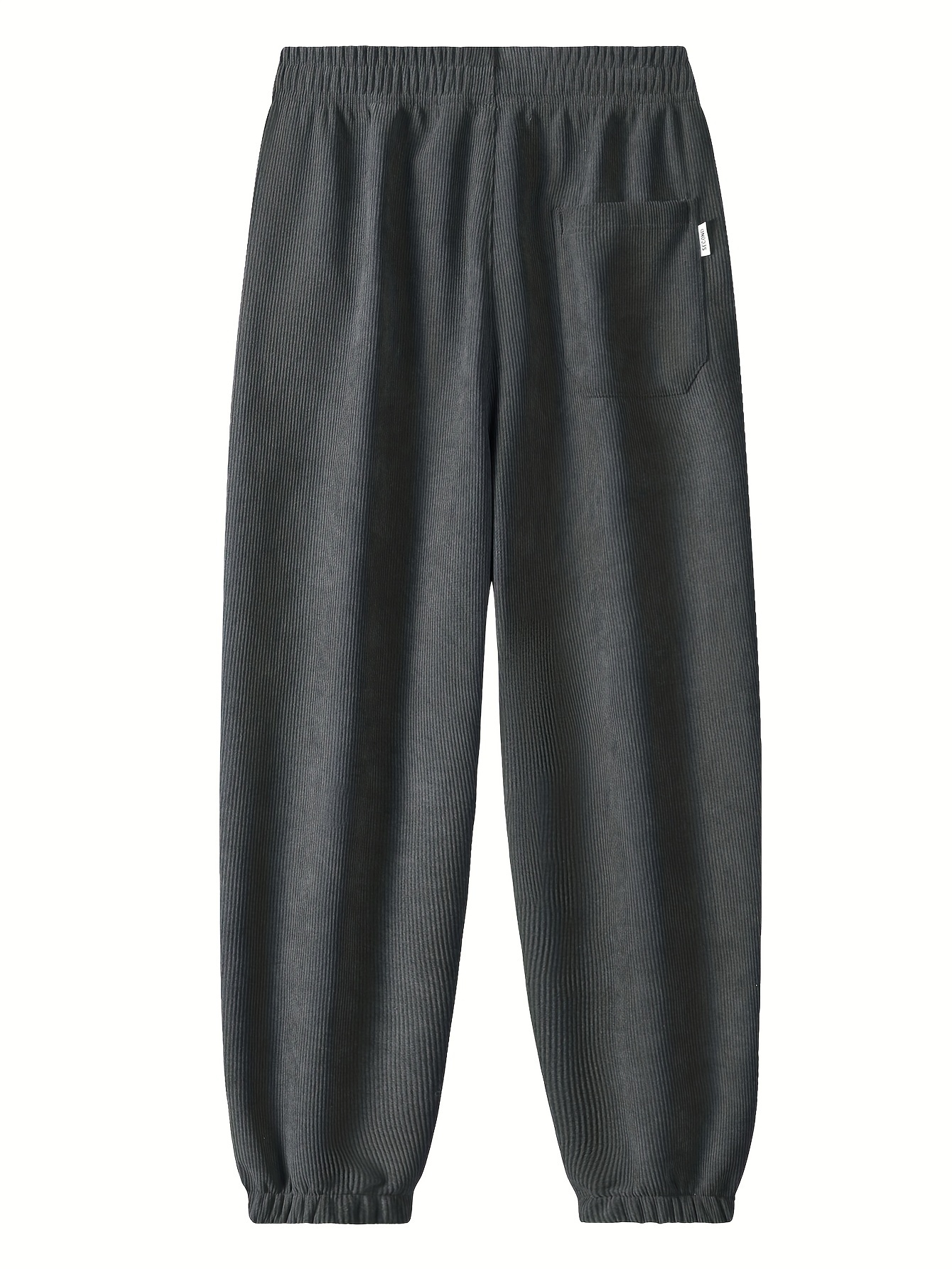 men's warm fleece lined corduroy joggers winter casual Temu Austria