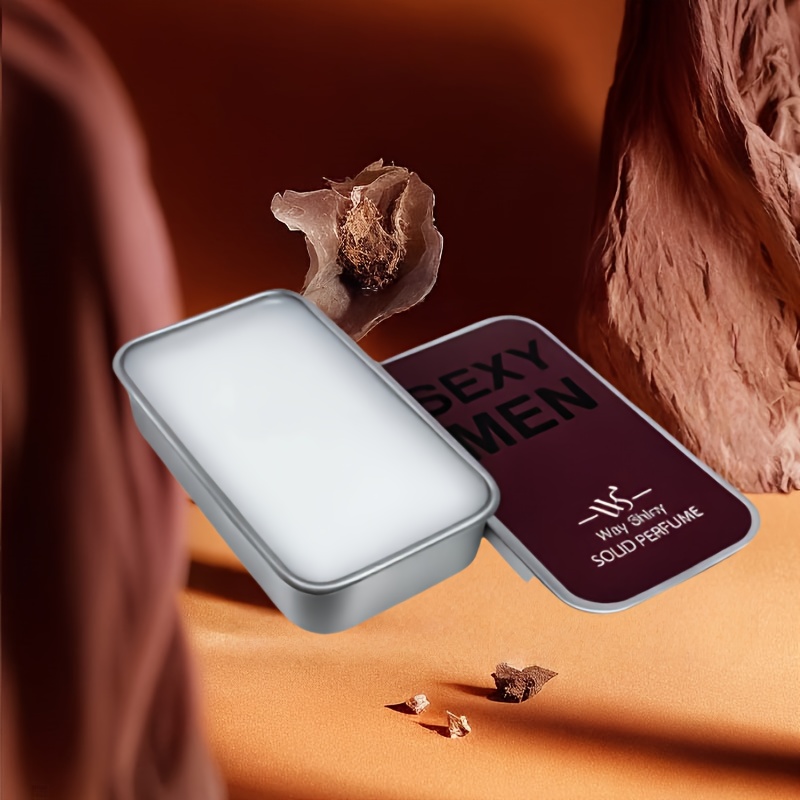 QXG21 Men'S Solid Perfume Features a Refreshing Oriental Woody Scent, Long-Lasting Fragrance, Ideal for Gentlemen, Perfect for Dates And Sports.