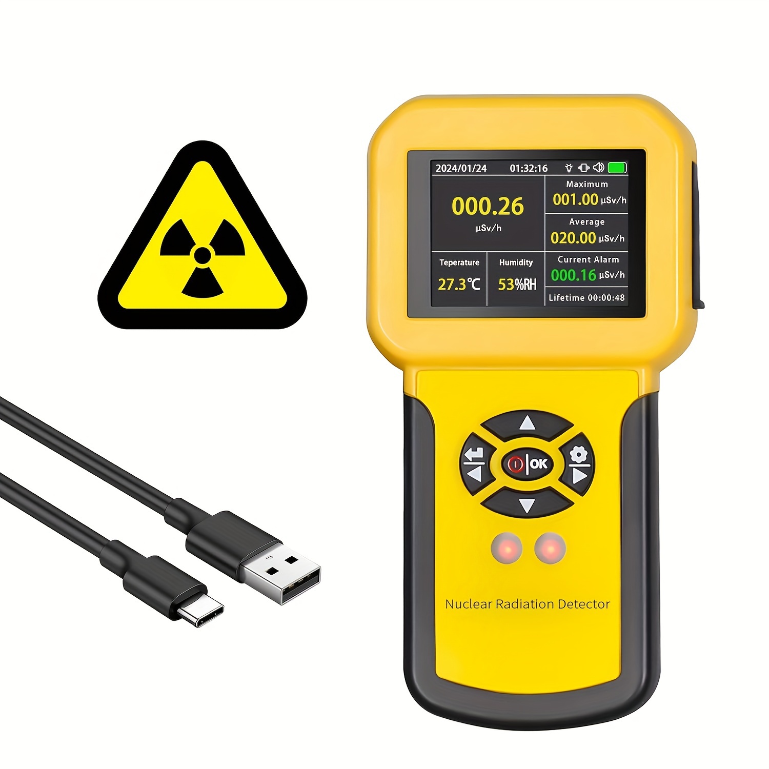 radiation detector sold on Temu United States