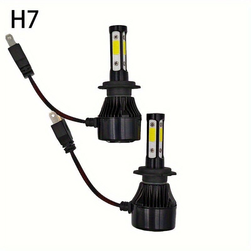 Upgrated 2pcs LED Car Headlights H7 H11 9005 9006 9004 9007 360° 4 Sides  Headlamp H4 H13 High Low Beam Cars Lights Bulbs