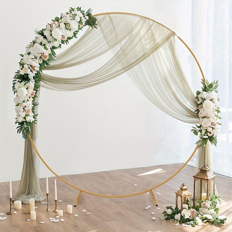 set 2m golden   stand arch stand circular support wedding party decoration birthday party decor bridal shower proposal anniversary supplies party packs 0