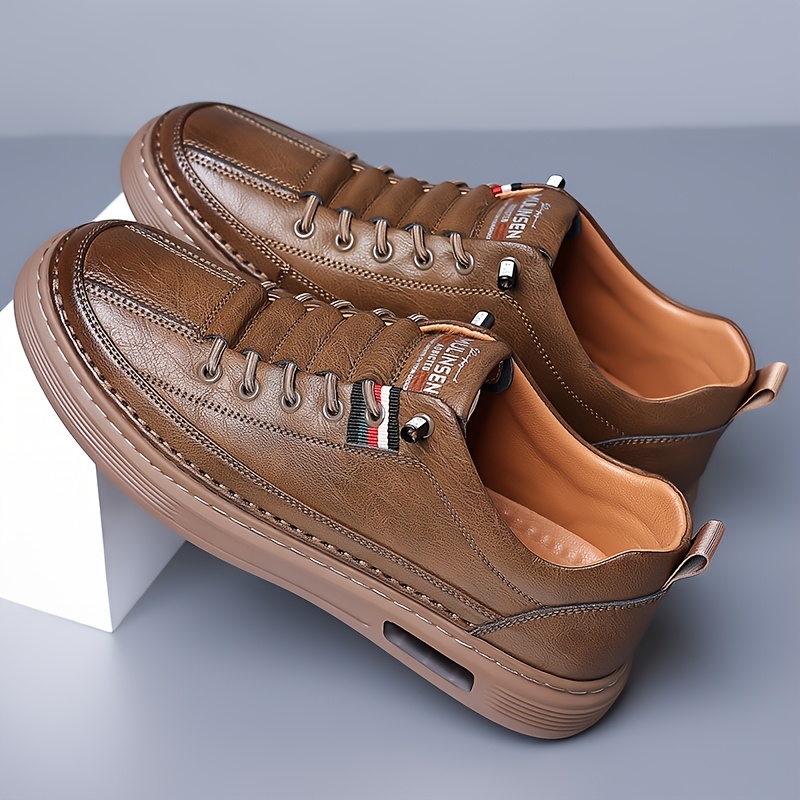 Men's Slip-resistant Skate Sneakers - Breathable Low-top Skate Shoes With Pvc Sole Suitable For Outdoor, Streetwear, Walking & Jogging - Comfortable Round-toe Casual Sneakers ( Wear)