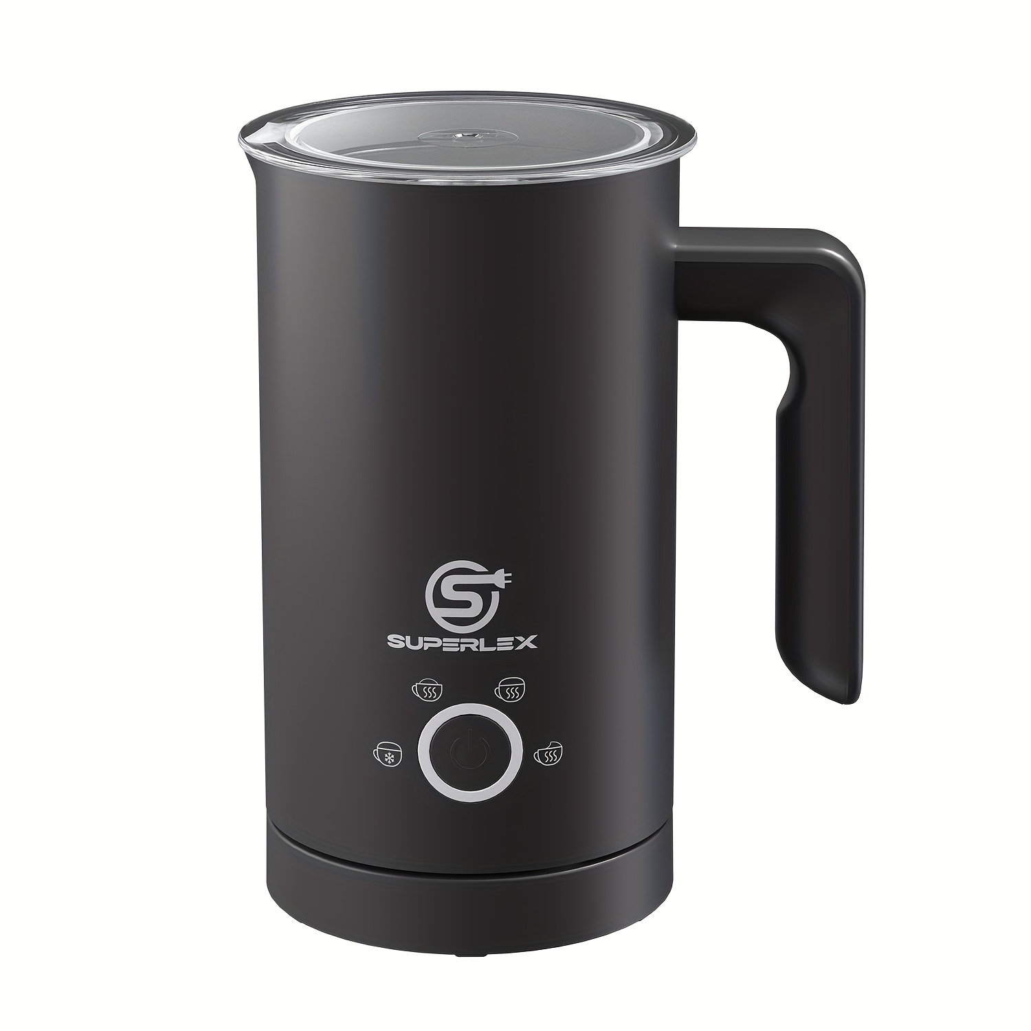 E-shop SUPERLEX Automatischer Milchschäumer 500 W mit Heizfunktion – Elektrischer Milchschäumer für Cappuccino & Latte, 300 ml Fassungsvermögen,