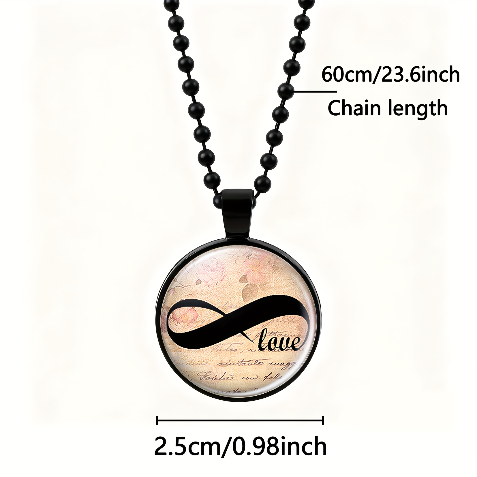 Avant-Garde Shape Beads Necklace Pendant, Retro Design