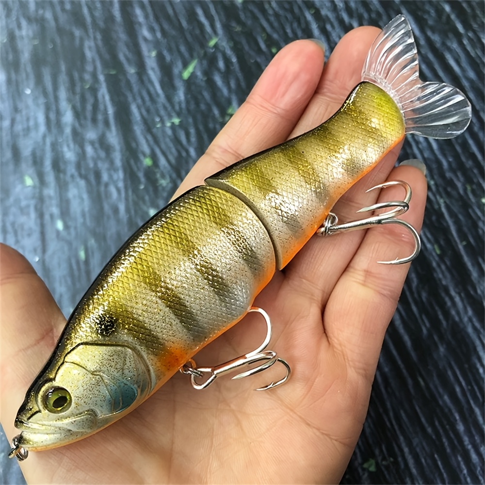 Image of 1pc Sinking 14cm/5.51in 30g/1.05oz Fishing Lure Multi Jointed Plastic Swimbait Artificial Hard Bait For Pike Fishing Tackle