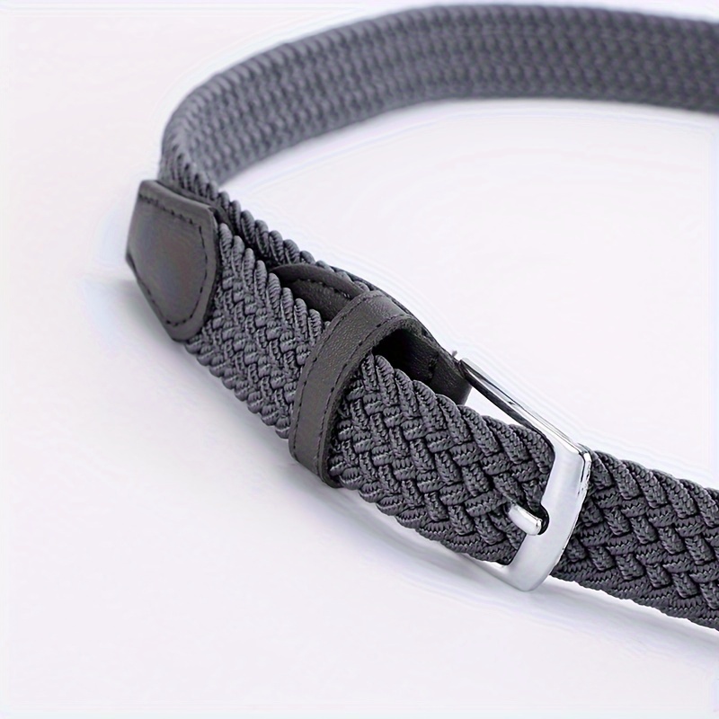 Square Pin Buckle Woven Belt Casual Stylish Braided Belts