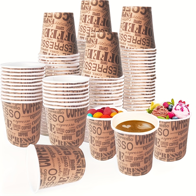 10 30 50pcs 3 oz paper cups small disposable coffee cups - Temu Kuwait