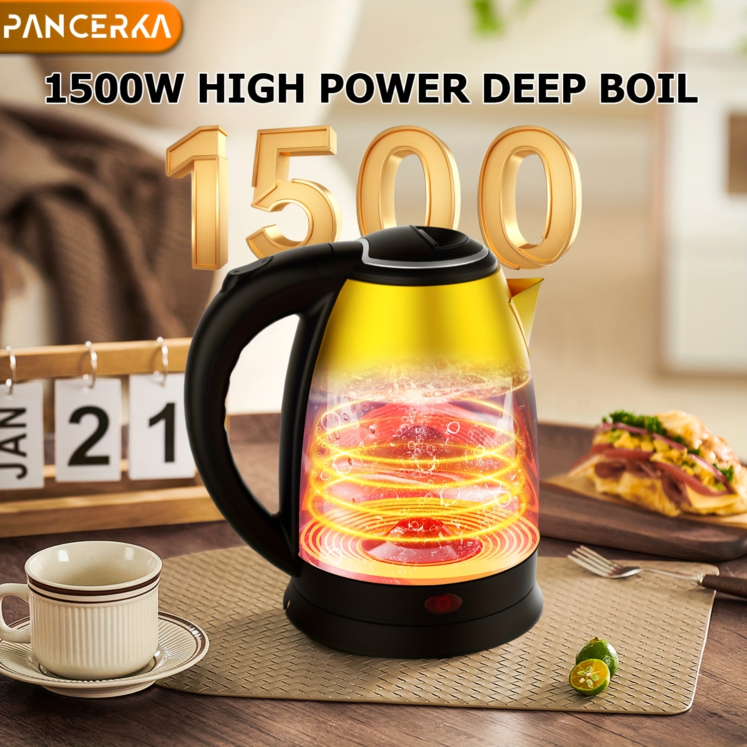 Hervidor Eléctrico Tetera Electrica Portatil Kettle Mini Hervidor