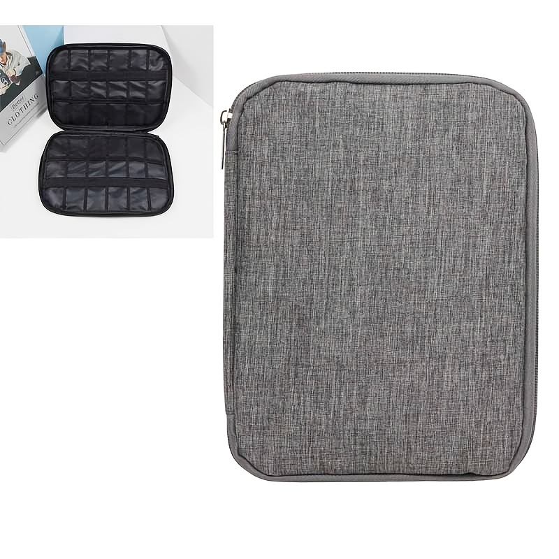 TEMU Luggage Organizer Watch Strap Storage Case - Ideal For Travel Storage. Features 12 Elastic Loops To Hold 12 Watch Straps And Other Watch