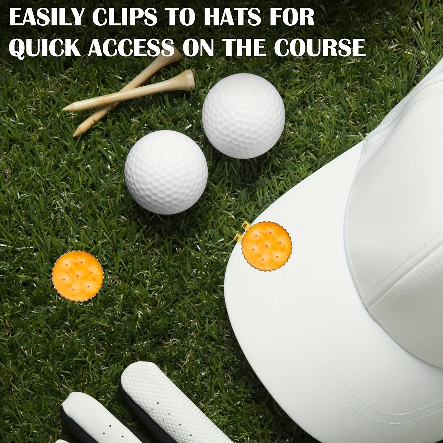 2pcs/1pc Cracker Golf Ball Markers with Magnetic Hat Clip, Premium Golf  Accessories Funny Golf Gifts for Men Women Golfers, Great Birthday  Gift/*'s