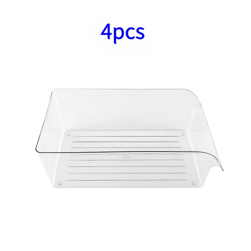 4pcs Large Capacity Kitchen Storage Organizer Can Rack, For Storing Vegetables, Fruits, Cans, Eggs, And Other Food Storage Freezer Organizer Can Racks