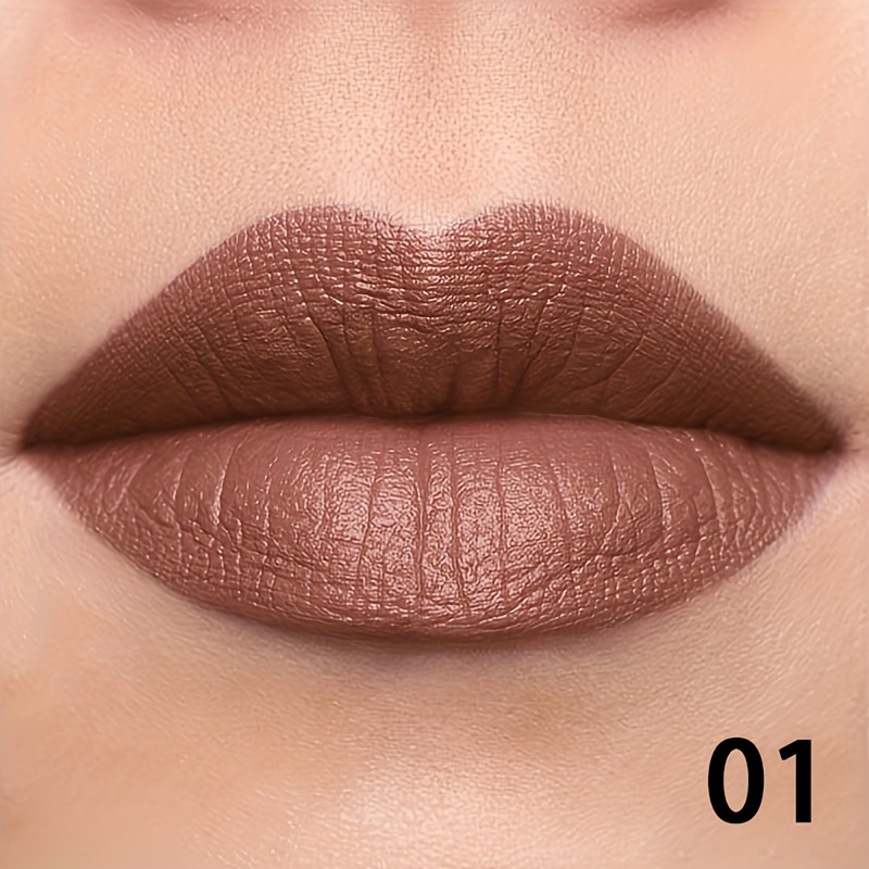 1pc Pudaier Matte Lip Liner Pencil - Long-lasting, Plant-derived Squalene, Waterproof, Non-sticky, Moisturizing Lip Contour For Types, Halloween