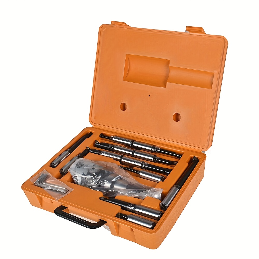 TEMU 3 Inch Precision Boring Head W/ R8 Shank 12pcs 3/ 4" Carbide Boring Bars Set