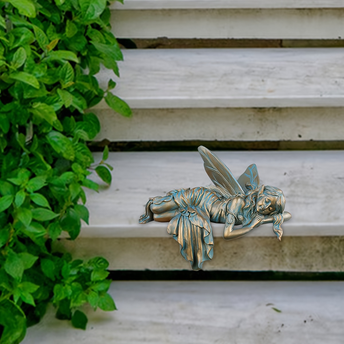 Image of 1pc Tuduotuleke Fairy Statue Resin Statue Sleeping Fairy Tale Fairy Garden Decoration Resin, Suitable For Multi Scene Decoration Such Frames//corners/air Conditioners, Etc