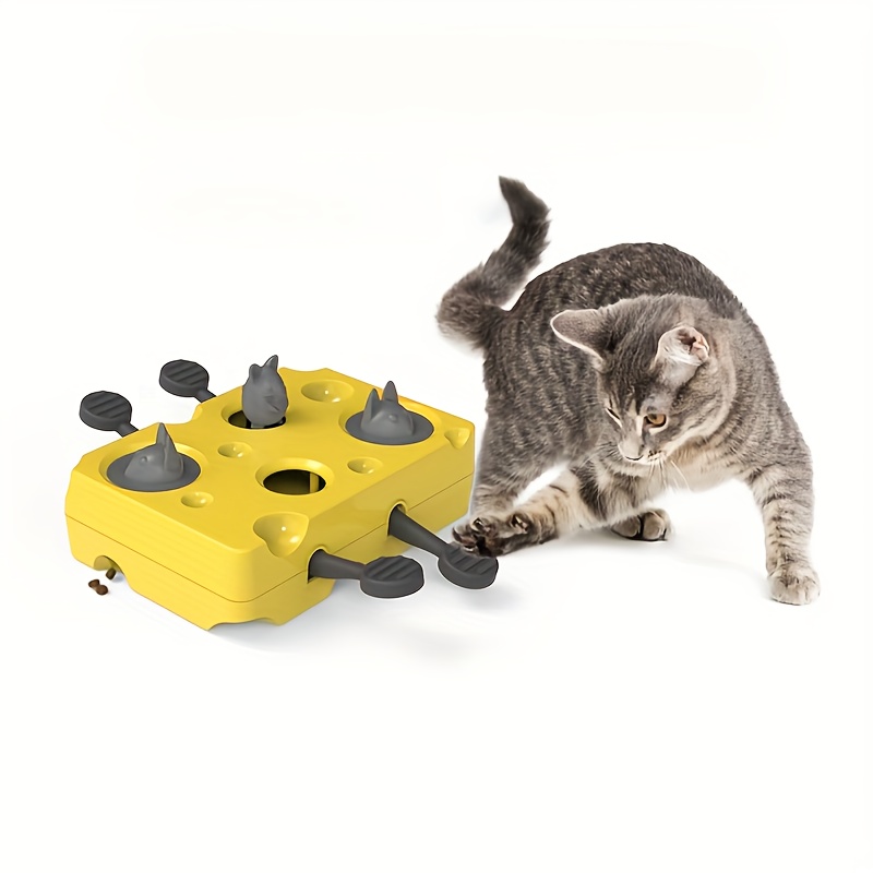 TEMU 1 jouet interactif pour chat à alimentation lente, pouvant être raccordé pour une assiette éducative à aliments lents, pile