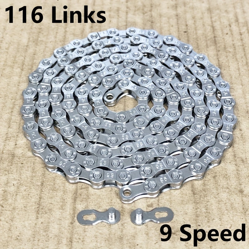 E-shop VXM Silber Fahrradkette, geeignet für 8-Gang/9-Gang/10-Gang/11-Gang/12-Gang Mountainbike Getriebesysteme, Einzelsatz/Fixierkette Fahrradketten,