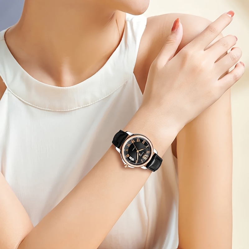 Women's Automatic Mechanical Watch, Casual Elegant Timepiece