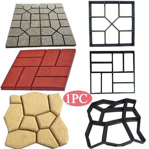 1pc Garden Path Mold, DIY Manual Laying Cement Brick and Stone Road Concrete Mold