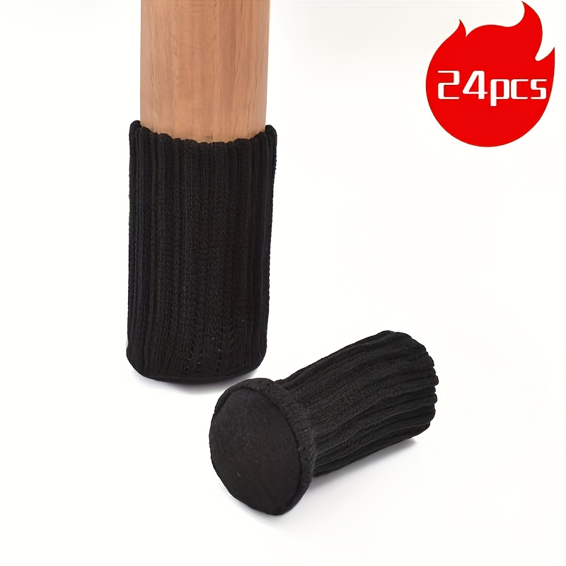 E-shop 24er Pack Stoff Tisch Stuhlbein Socken Hochelastische Bodenschutz Anti-Rutsch Stuhlbein Fuß Socken Bezug Möbel Hut Bezug Passend für Durchmesser