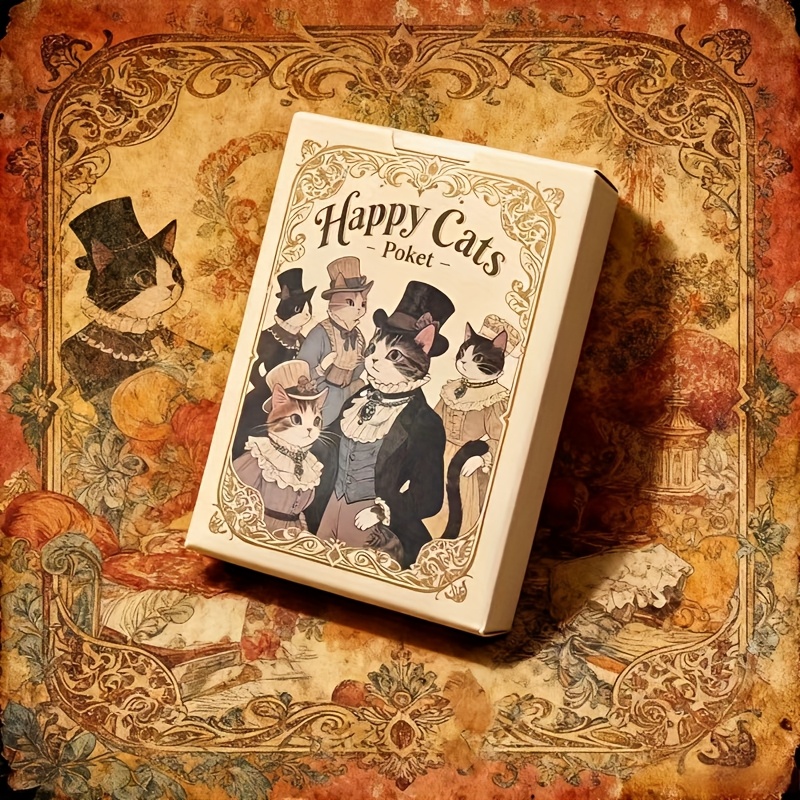 Image of High-end Luxury Playing Cards Featuring 54 Distinct Designs, Elegant Double-sided Anti-slip Embossed Patterns, A Card Feel, Perfect For Family And Party Games