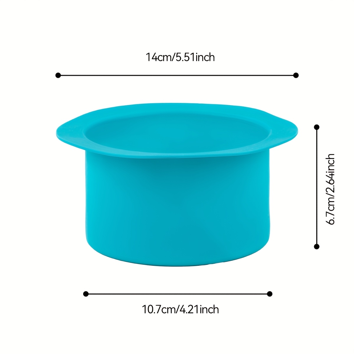 Silicone Wax Warmer Pot For Hair Removal Multi Purpose Melting Container, Soft Flexible, Fast-melting Hard Wax Beads, Fits All Wax Heaters, Portable Easy Salon Use