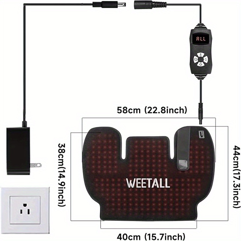 red infrared light neck shoulder heating red light   device for body upper back 660nm 850nm   led wearable wrap pad     muscle relaxing for women men at home Product details 1