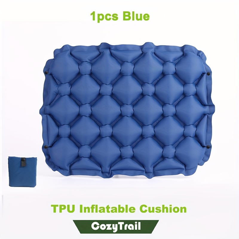 A Tpu Inflatable Cushion, Very Useful For Watching Football Games, Music Festivals, Sitting On , Hiking, Fishing Or Camping, And Outdoor Rest. Compact And