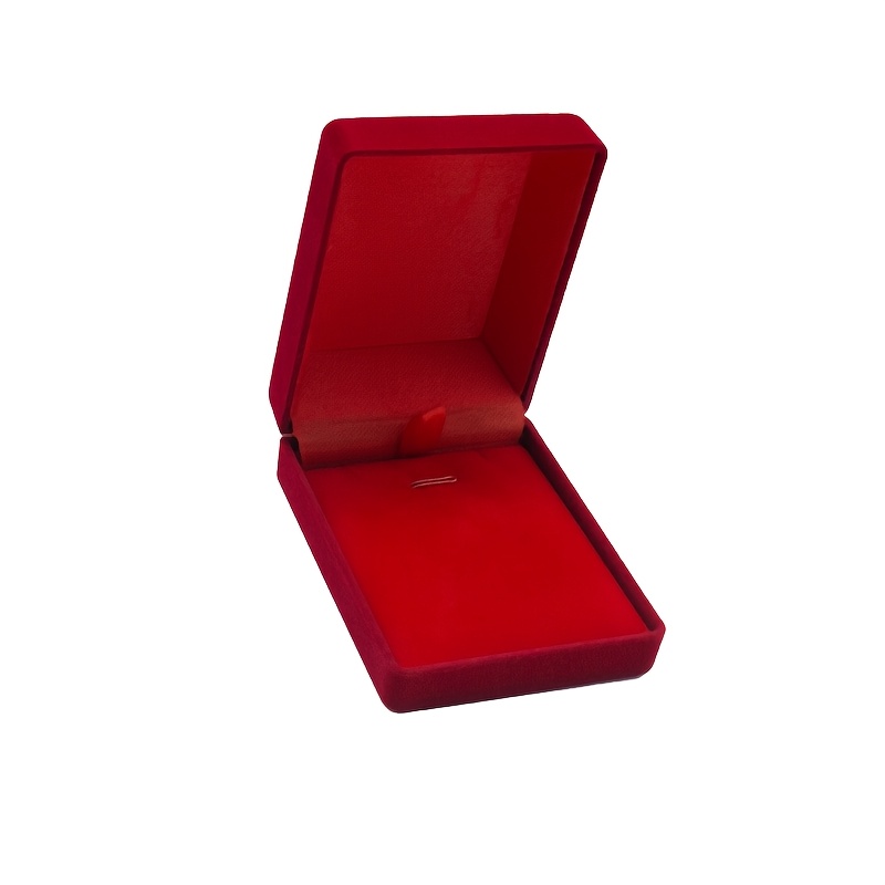 TEMU 8pcs High-grade Velvet Necklace Boxes, Valentine's Day Pendant Boxes, Jewelry Storage Boxes, Packaging Gift Boxes, Jewelry Storage Containers,