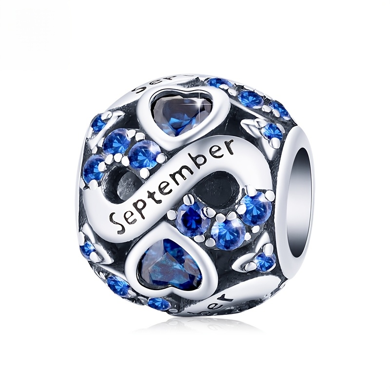 Women's Elegant Birthstone Infinite Love Heart Pendant