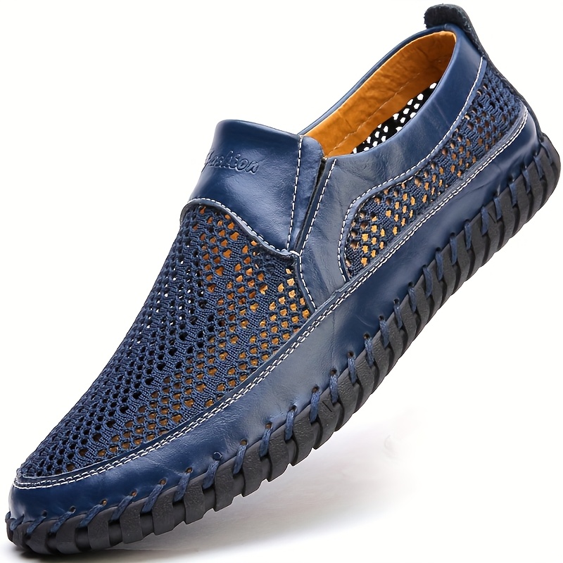 mens slip on sneakers breathable mesh upper non slip rubber sole casual sneakers for running walking hiking brown versatile sneakers breathable mesh shoes durable construction