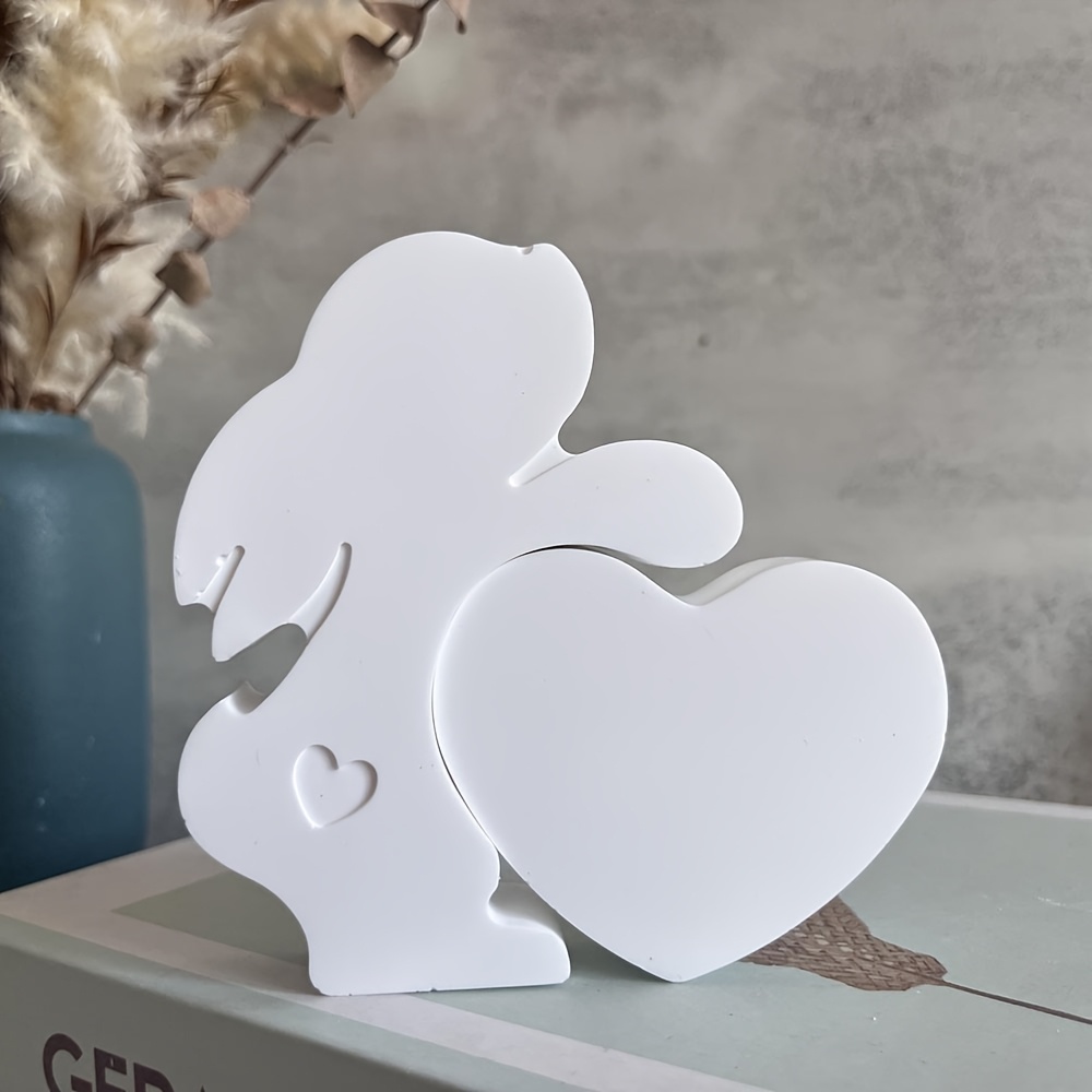 

Easter - -shaped Rabbit For , Plaster & - Easter Decor