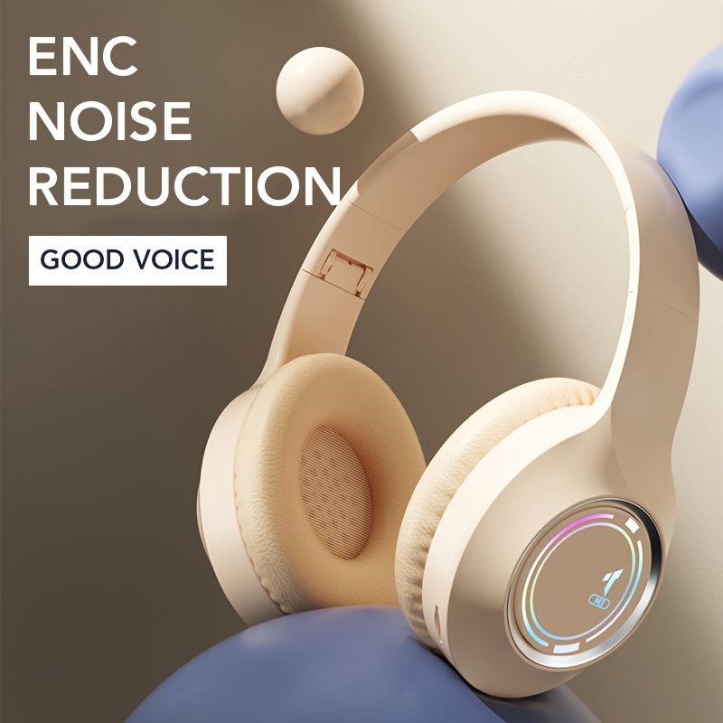 Generic Bluetooth V5.0 estéreo Super Bass Micrófono incorporado sobre la  oreja Auriculares para teléfonos celulares, smartphones, tabletas, MP3 y