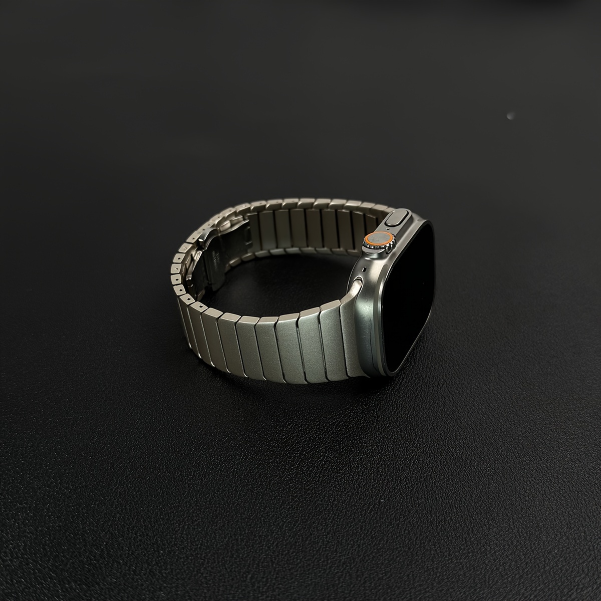 1pc paslanmaz çelik saat bantı for iwatch serisi 1-9/se, i̇ki ton metal değiştirme kayışı ile kelebek klap, 42-49mm uyumlu - i̇deal hediye ayrıntılar 12