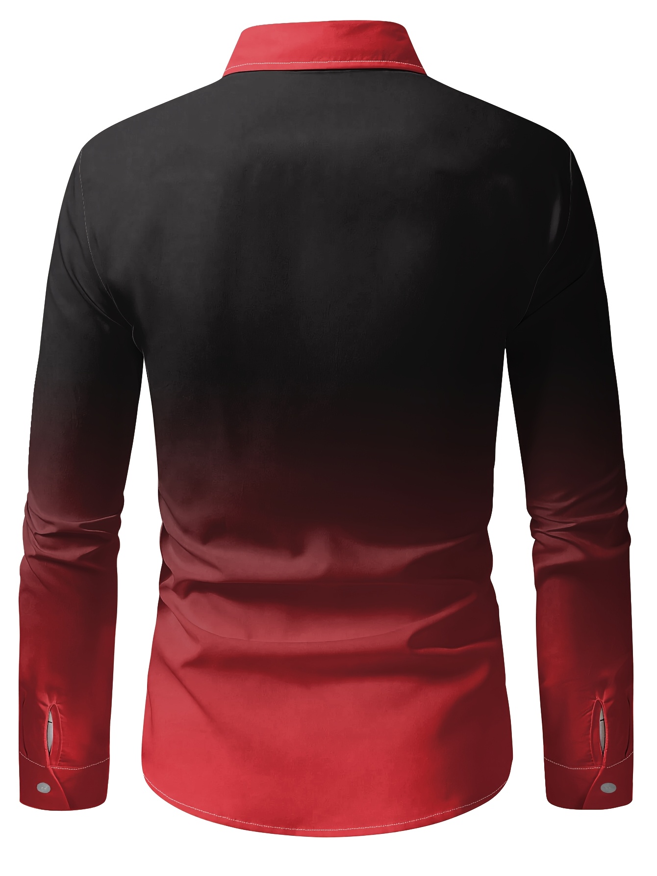 Men'S Stylish Print Shirt, Casual Breathable Long-Sleeve Button-Up with a Collar for Spring And Autumn.