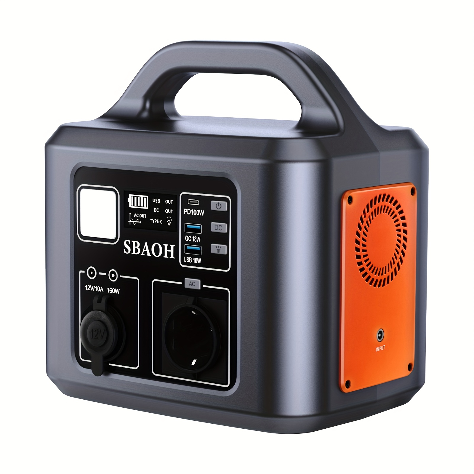 Image of 600w Portable Power Station, 538.7wh Solar Generator, Portable Generator, With Ac/usb Output, Suitable For Travel, Camping, Emergency Power Outage