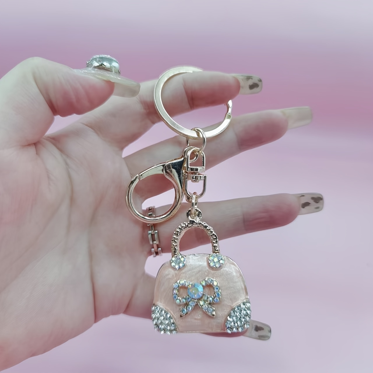 

1pc -shaped Keychain Accents, Alloy Metal For , Backpacks, Decor - 's Day