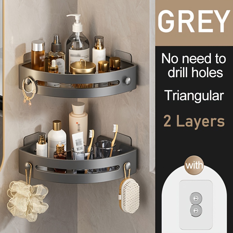 Punch free Storage Rack Bathroom Organizers Storage Shelves - Temu Canada