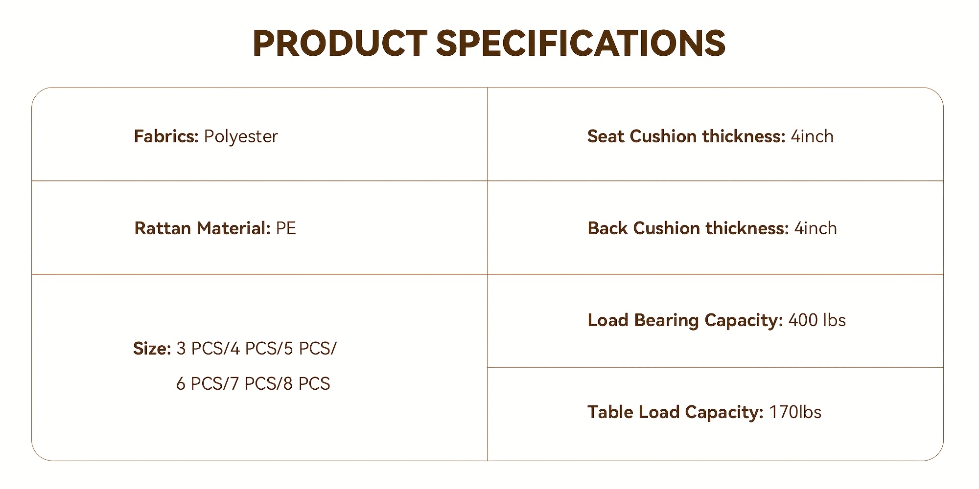 3 - 8pcs Outdoor Sectional Patio Furniture Set with Patio Umbrella/Outdoor Fire Pit | L-Shaped Wicker Rattan Conversation Set | 4