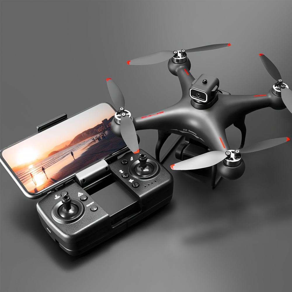 Drone With Flow Positioning, Intelligent Obstacle Avoidance, Dual Adjustable HD Cameras, Long-Lasting Brushless Motor, 12-15 Min Flight Time, Compact Black Quadcopter - Perfect For Adults As A Toy Or Gift
